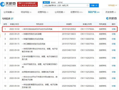 作业帮申请作文自动批改专利 六维评分技术引领教育软件新变革